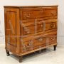 Antique chest of drawers in inlaid walnut, 18th century Italy