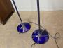 Pair of Jill floor lamps by Arteluce in blue Murano glass, 1980s