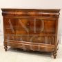 Antique Louis Philippe capuchin chest of drawers in walnut, Emilia - Italy 19th century