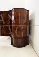 Art Deco buffet sideboard in briar with drawers and doors