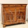 Antique Louis Philippe Capuchin sideboard in walnut with doors and drawers, 19th century