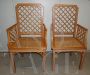 Pair of vintage colonial style armchairs