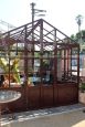 Antique style greenhouse 3x3 meters in wrought iron with glass