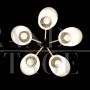 Space Age chandelier in Murano glass and steel attributed to Vistosi, Italy 1960s