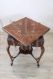 Antique Style Inlaid Rosewood Game Table, 1940s