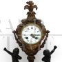 Antique Napoleon III gilt bronze clock - 19th century