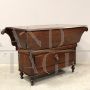 Antique bread cabinet sideboard in walnut, 19th century Italy