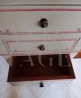 Classic style column chest of drawers in pink paint