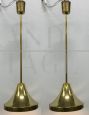 Pair of pendant lights attr. Stilnovo in brass