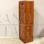 Dark oak roller shutter filing cabinet