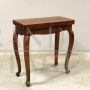 Small antique console folding table with central inlay, Italy '700 - Louis XV