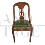 Pair of walnut gondola chairs, second half of the 19th century