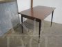 Vintage brown wood effect formica dining table, 1960s