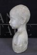 Marble bust sculpture of a child from the early 1900s