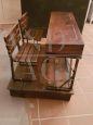 Early 1900s school desk in wood