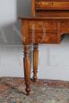 Antique wall desk from the Louis Philippe era - mid-19th century in walnut and briar