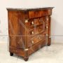 Small 19th century Empire chest of drawers in walnut