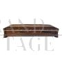 Antique French upholstered bench with two cushions, 19th century