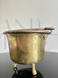 Brass cauldron vase, Italy 1940s