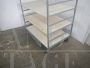 Large industrial trolley with shelves, vintage 1970s