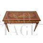 Louis XVI style large desk or table richly inlaid