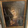 Antique oil on copper painting from the 17th century depicting the Sorrowful Virgin