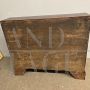 Antique Lombard inlaid chest of drawers with drop-down top, Italy 17th century