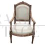 Antique Louis XVI armchair in walnut from the 18th century