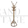 Bamboo and rattan coat stand