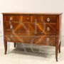 Antique Directoire period chest of drawers in walnut, Italy 18th century