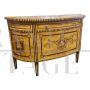 Antique Louis XVI style inlaid crescent sideboard