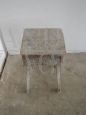 50s raw wood stool