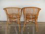 ARMCHAIRS SET IN WICKER, 1970s