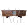 Large art deco sideboard in briarwood with central mirror