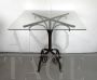 Wrought iron bistrot table base, 1950s