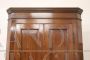 Antique rustic corner unit from the early 1900s in solid walnut