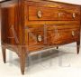 Antique Louis XVI chest of drawers in Rolo inlaid walnut, Italy 18th century