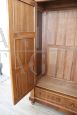 Antique late 19th century walnut wardrobe with two doors