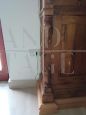 Pair of antique bedside tables from the late 19th century with gray marble top