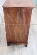 Antique 19th century chest of drawers in walnut feather with small inlays