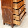 Antique Empire tallboy chest of drawers in walnut from the 19th century