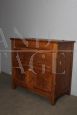 Antique Italian bread sideboard from the late 19th century in poor art