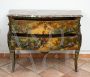 Antique French Napoleon III chest of drawers painted in baroque style