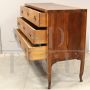 Antique Italian chest of drawers from the 18th century - Directoire era in walnut