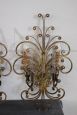 Appliques attributed to the Maison Baguès in gilded iron, 1950s