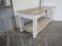 Vintage white lacquered workbench with drawers, 1960s