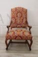 Majestic antique padded armchair from the early 18th century