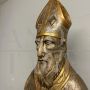 Large 17th century Mecca-gilt silver bust sculpture of Saint Nicholas                      
                            