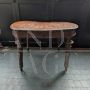 Antique extendable table with oval top