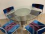 Cidonio crystal table by Driade + 4 Vittorio Introini chairs